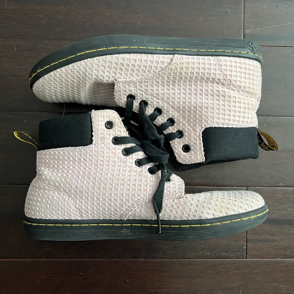 Dr. Martens Maelly Pink Crochet Boot